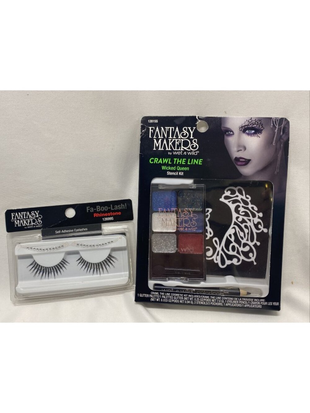 Wicked Queen Stencil & Fa-Boo-Lash Rhinestones – Halloween Cosplay Makeup Kit